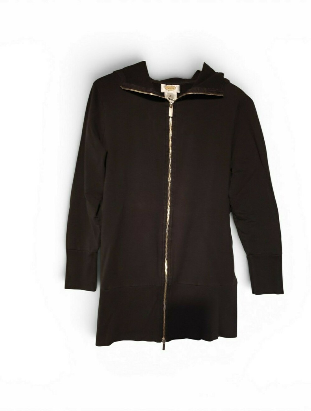 Talbots Black Jacket with Silver Zipper Hardware.